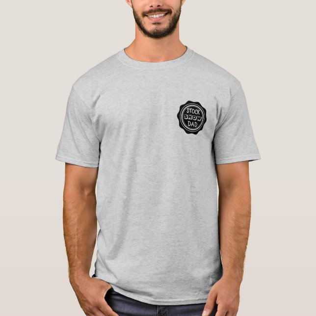 Visa showen för grisen för boskap för t shirt (Framsida)