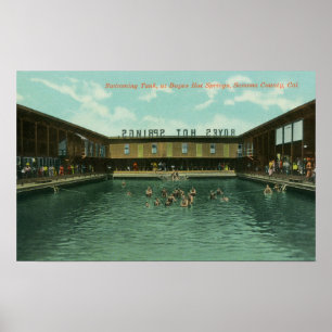 Visa simmande Tank Poster