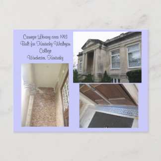 Visa sin ålder... Carnegie Library Meddelande Vykort