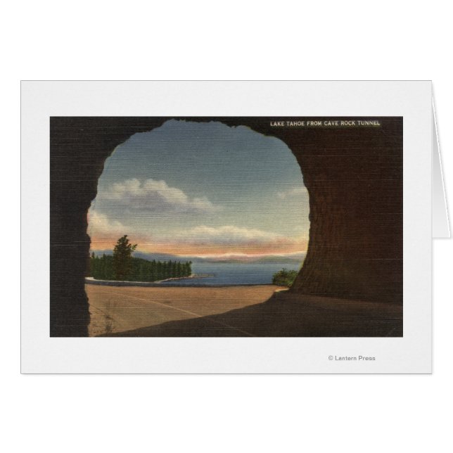 Visa Sjö från Cave Sten-tunneln Hälsningskort (Framsidan Horizontal)