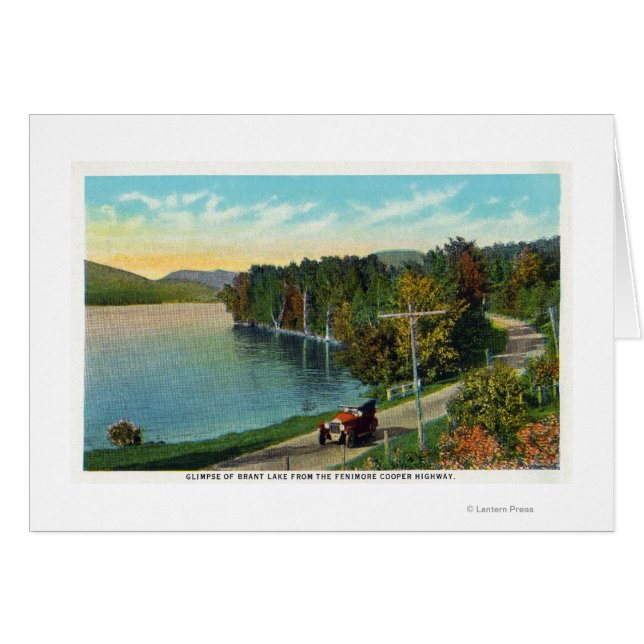 Visa Sjö från Fenimore Cooper Hwy Hälsningskort (Framsidan Horizontal)