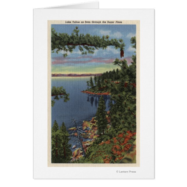 Visa Sjö genom Sugar Gräs Hälsningskort (Framsidan)