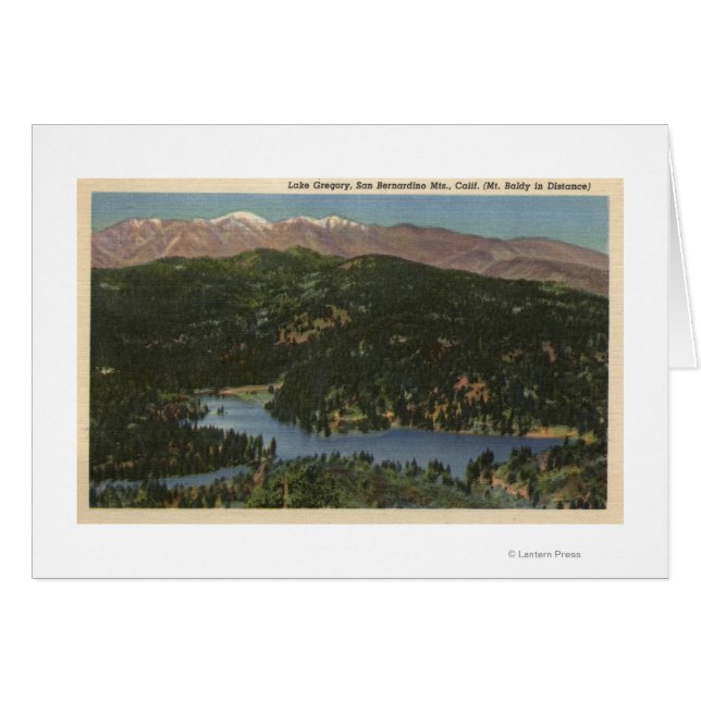 Visa Sjö Gregory & San Bernardino Hälsningskort (Framsidan Horizontal)