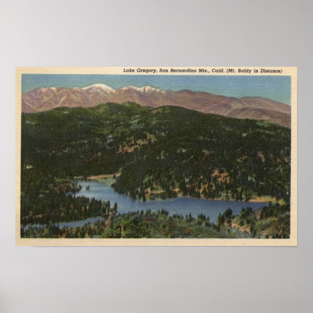 Visa Sjö Gregory & San Bernardino Poster (Framsidan)