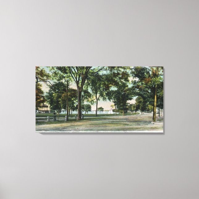 Visa Sjö Quannapowitt och Lakeside Canvastryck (Framsida)