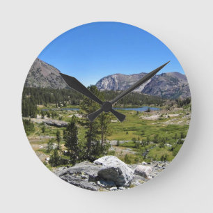 Visa Snäcka Sjö, Tioga Pass, CA Rund Klocka