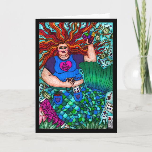 Visa Speciellt Sjöjungfru-kort Kort (Framsida)