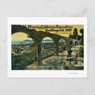 Visa stad från en Uppdrag, Panama-CA Expo Vykort