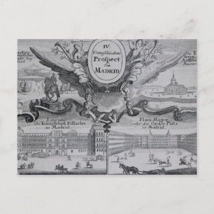 Visa staden Madrid Vykort