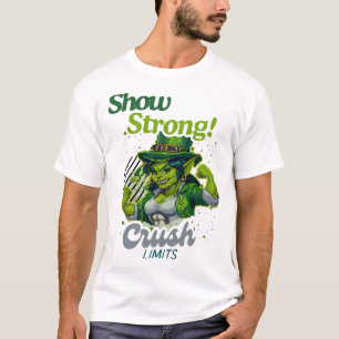 Visa starkt! Strömbrytningsbegränsningar för Grönt T Shirt