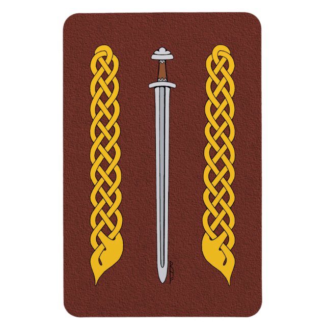 Visa Sword och Plaitwork Magnet (Vertikal)