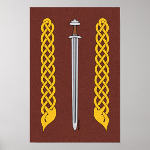 Visa Sword och Plaitwork Poster