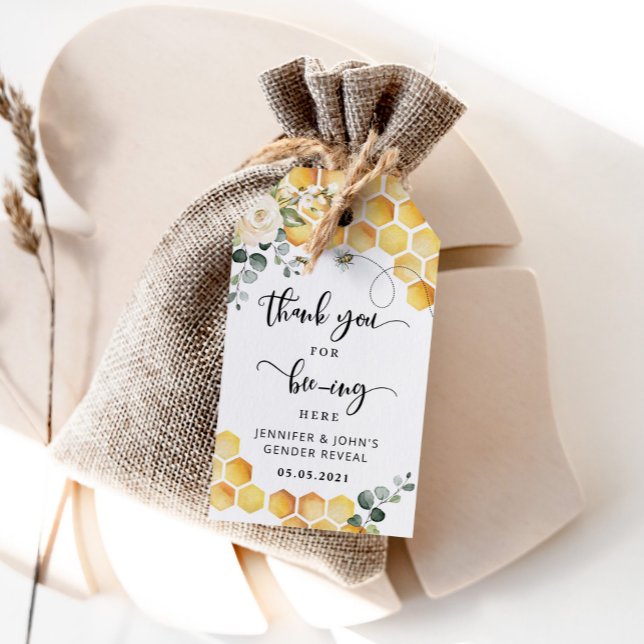 Visa tack för biets gender märkre presentetikett (Skapare uppladdad)