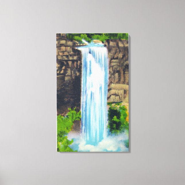 Visa Taughannock Falls Canvastryck (Framsida)