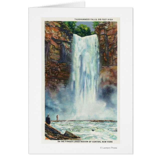 Visa Taughannock Falls från Grund Hälsningskort (Framsidan)