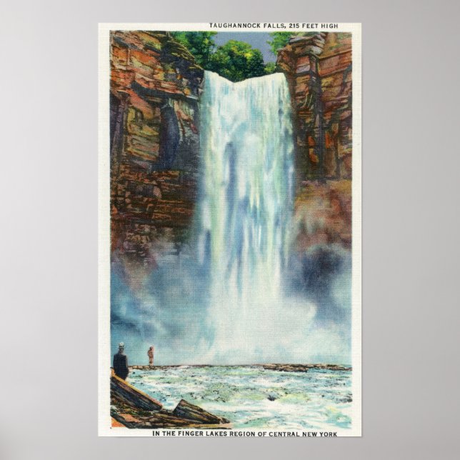 Visa Taughannock Falls från Grund Poster (Framsidan)