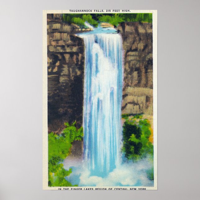 Visa Taughannock Falls Poster (Framsidan)