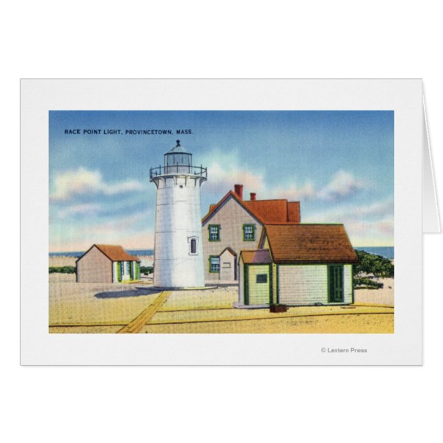 Visa Tävling Point-fyr Hälsningskort (Framsidan Horizontal)