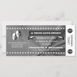 Visa teaterspelarräkning i Biljett Theme Bröllop