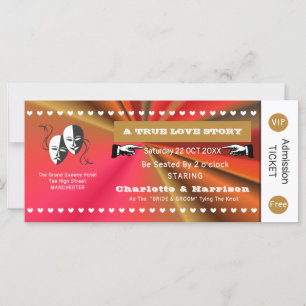 Visa teaterspelarräkning i Biljett Theme Bröllop