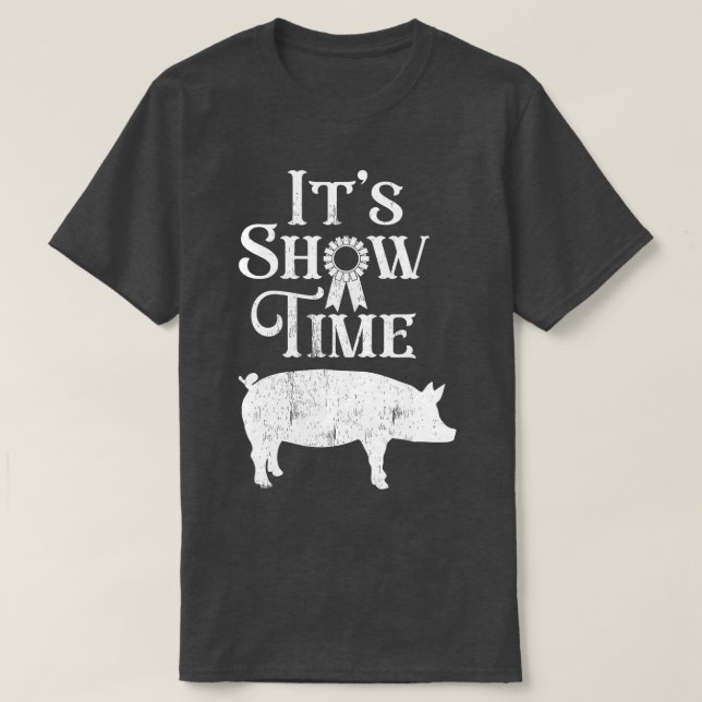 Visa tidsinvinsshow vid Gris Älskare fylke T Shirt (Design framsida)