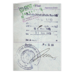 Visa- & tillträdesfrimärken från kommunistiska hälsningskort