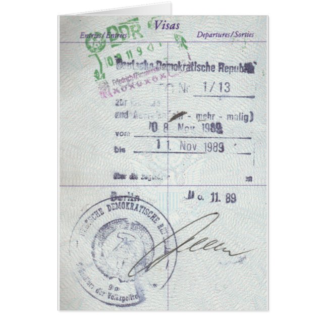 Visa- & tillträdesfrimärken från kommunistiska hälsningskort (Framsidan)
