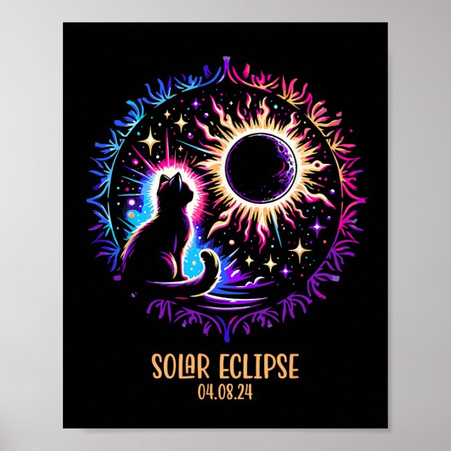 Visa totalsumma 8 april 2024 Astronomy Cat Lover S Poster (Framsidan)