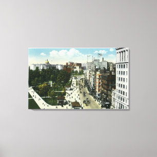 Visa Tremont Street från Boylston Canvastryck