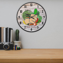 Visa tummen upp för Personlig Master Gardener Stor Klocka