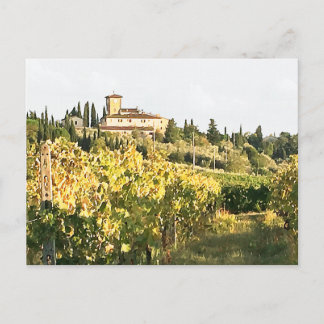 Visa Tuscany Chianti Vineyard Villa Vykort