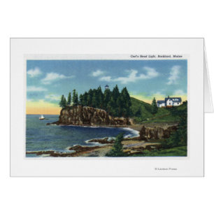 Visa Ugglans fyr Hälsningskort