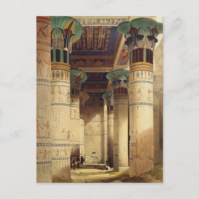 Visa under Grand Portico, Philae Vykort (Framsida)