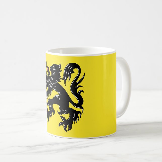 Visa upp dig i dina färger - Flandern Kaffemugg (Framsida höger)
