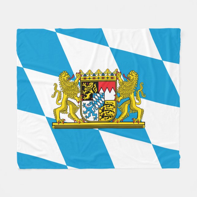 Visa upp dina färger - Bayern/Bayern Fleecefilt (Framsidan (Horisontell))