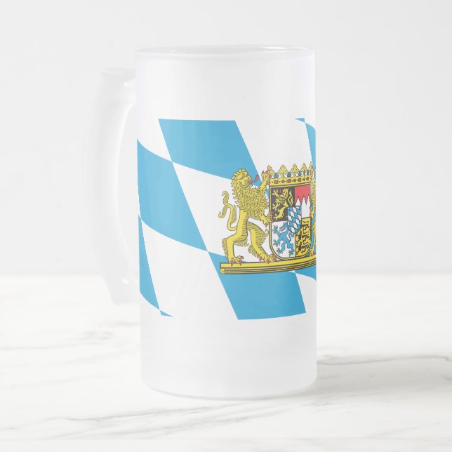 Visa upp dina färger - Bayern/Bayern Frostat Ölglas (Framsida vänster)