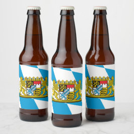 Visa upp dina färger - Bayern/Bayern Ölflaska Etikett