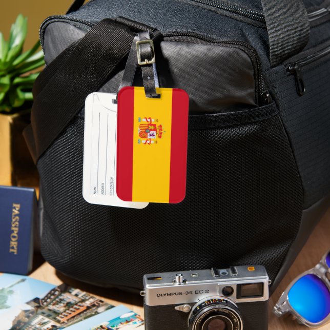 Visa upp dina färger - Spanien Bagagebricka (Framsida & Baksida)