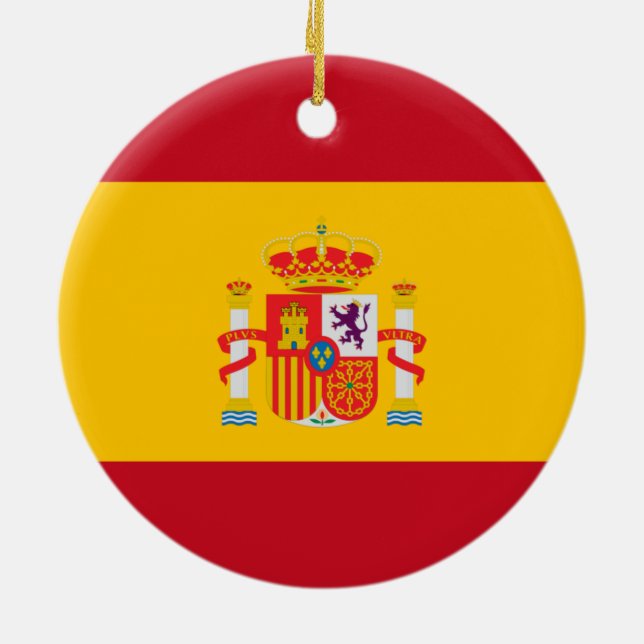 Visa upp dina färger - Spanien Julgransprydnad Keramik (Baksidan)