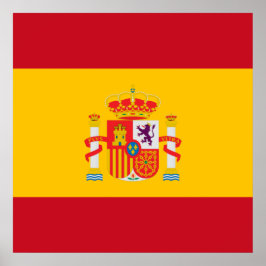 Visa upp dina färger - Spanien Poster