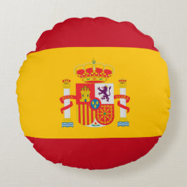 Visa upp dina färger - Spanien Rund Kudde
