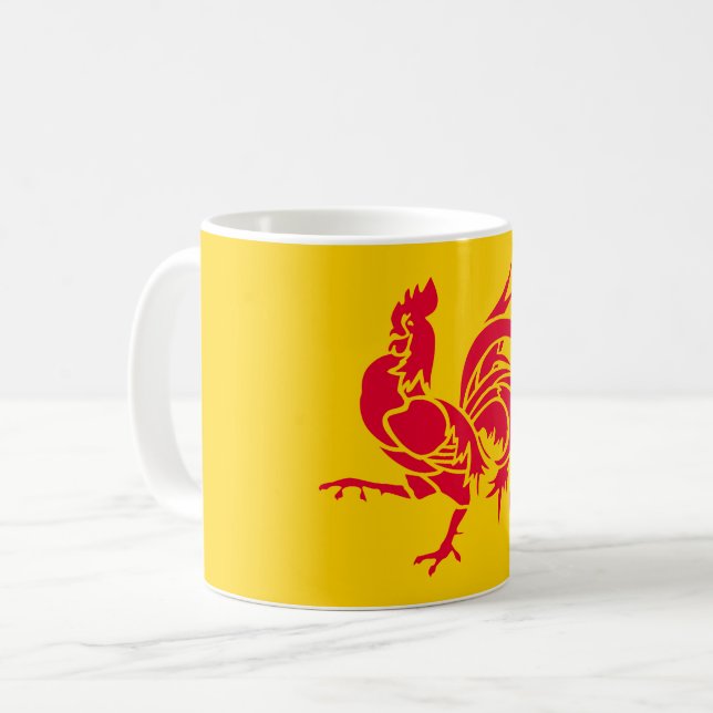 Visa upp dina färger - Vallonien Kaffemugg (Framsida vänster)