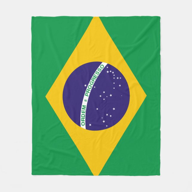 Visa upp era färger - Brasilien Fleecefilt (Framsidan)