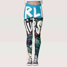 Visa upp Harlem Blues Leggings