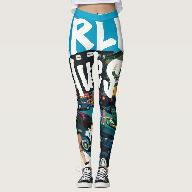 Visa upp Harlem Blues Leggings (Framsida)