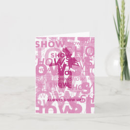 "Visa upp" Notecard Kort