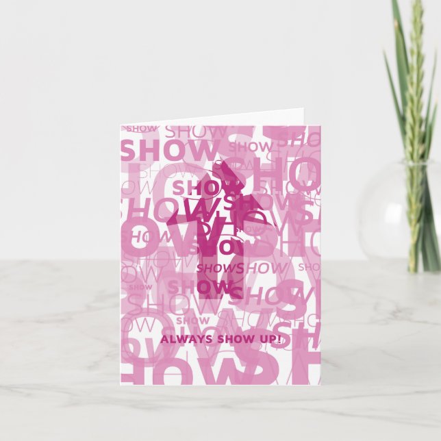 "Visa upp" Notecard Kort (Framsida)