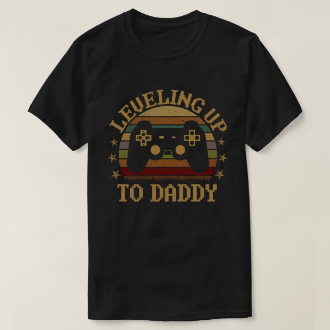 Visa upp till annonseringsspelaren för pappa Gravi T Shirt (Design framsida)