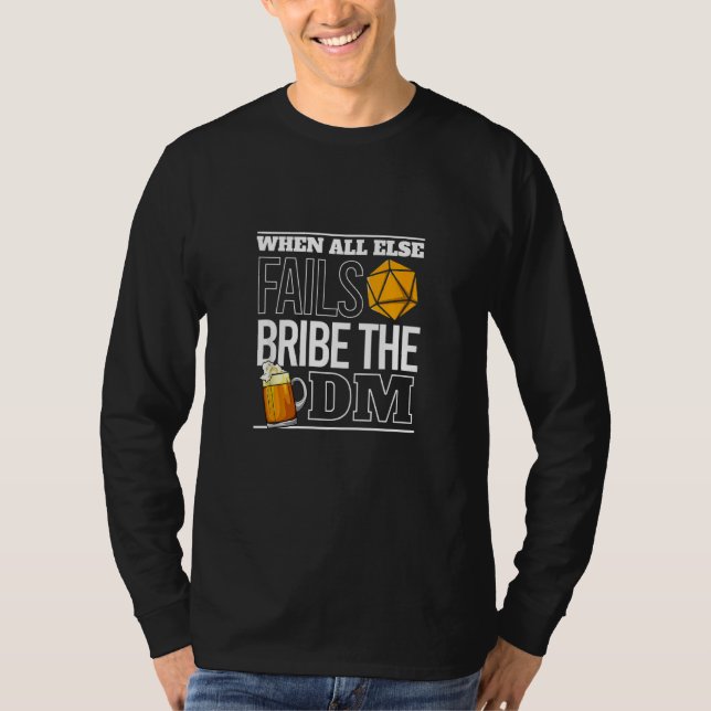 Visa uppspelningen av DM Rpg Tabletop Ttrpg Role T Shirt (Framsida)