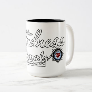 Visa vänlighet för djur Två-Tonad mugg